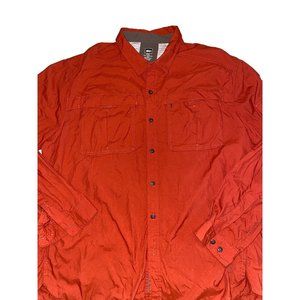 REI Mens orange 2XL fishing hiking‎ shirt